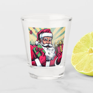 Copo De Shot Papais noeis de banda desenhada/Natal