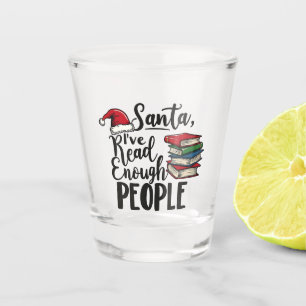 Copo De Shot Papais noeis que li o suficiente do Natal do Pesso