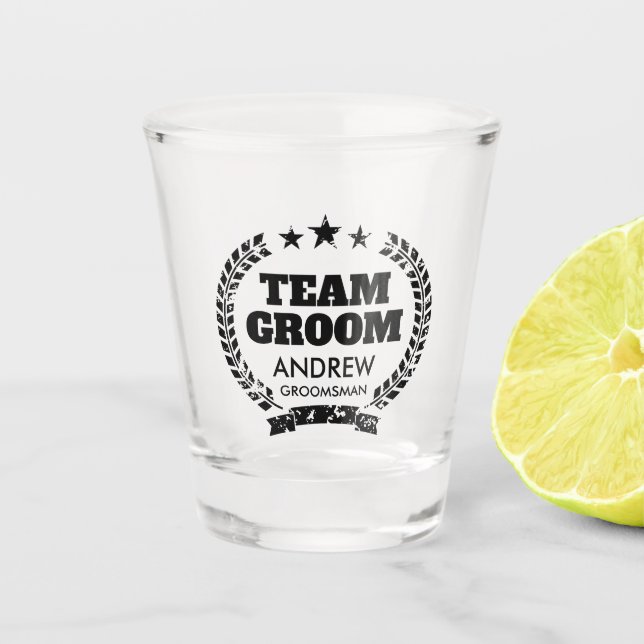 Copo de shot para despedida de solteiro do Team No (Frente)