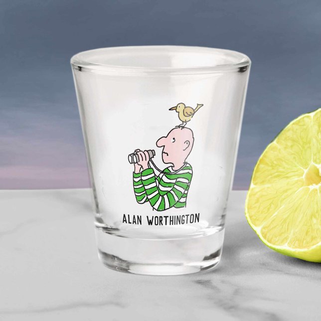 Copo De Shot Para o Birdwatcher ou Ornithologista. (Criador carregado)