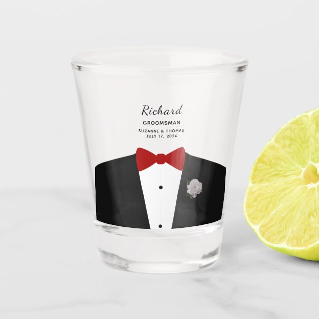 Copo de shot para padrinho da festa de casamento c (Frente)