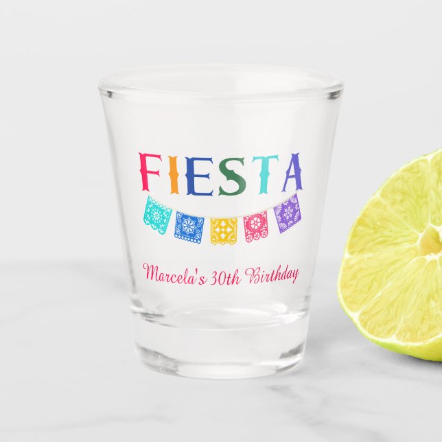 Copo De Shot Parabéns Mexicanos Fiesta Personalizado (Frente)