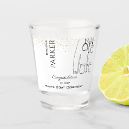 Copo De Shot Parabéns White Casaco Ceremonia Doctor