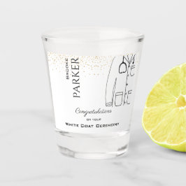 Copo De Shot Parabéns White Casaco Ceremonia Doctor