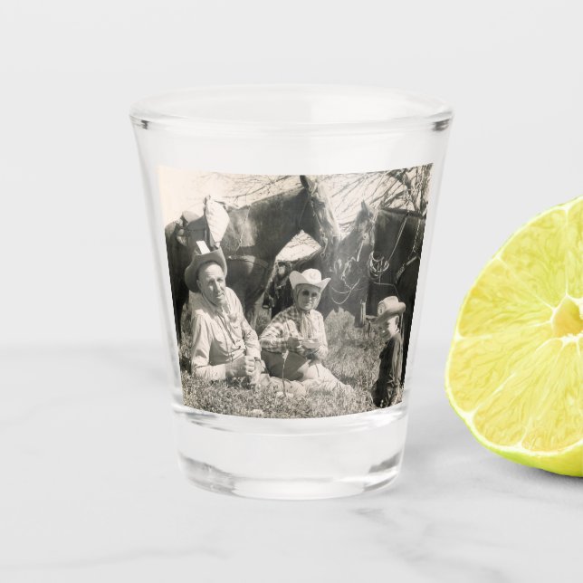 Copo De Shot Parada de Almoço da Trilha de Sal Ocidental (Frente)