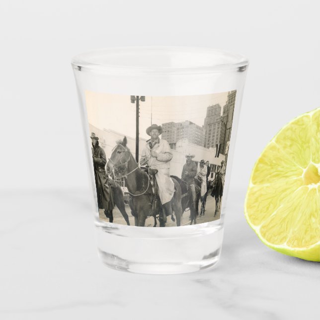 Copo De Shot Parada de Houston Rodeo da Trilha de Sal Ocidental (Frente)