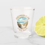 Copo De Shot Parque Estadual da Ilha de Honeymoon - Retro Dista<br><div class="desc">Parque Estadual da Ilha de Honeymoon vetor trabalho de arte design. Parte de uma corda de ilhas de barreira espumante no Golfo do México ao largo da costa oeste da Flórida.</div>