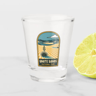 Copo De Shot Parque Nacional da Viagens vintage Retro White San