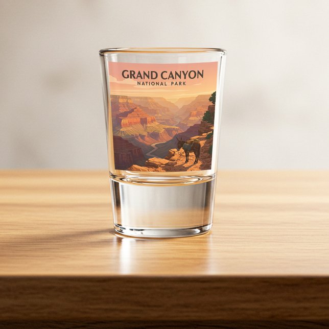 Copo De Shot Parque Nacional Vintage Grand Canyon (Criador carregado)