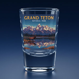 Copo De Shot Parque Nacional Vintage Grand Teton