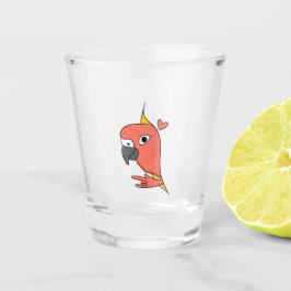 Copo De Shot Parrot ASL I Love You - Deaf Culture Design