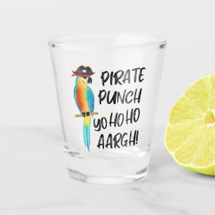 Copo De Shot Parrot Pirate Yo Ho Aargh Engraçado