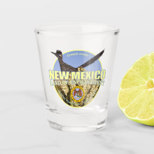 Copo De Shot Pássaro & flor de estado de New mexico