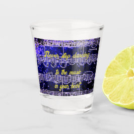 Copo De Shot Passos Musicais - Vidro-Atirador de Blues Elétrico