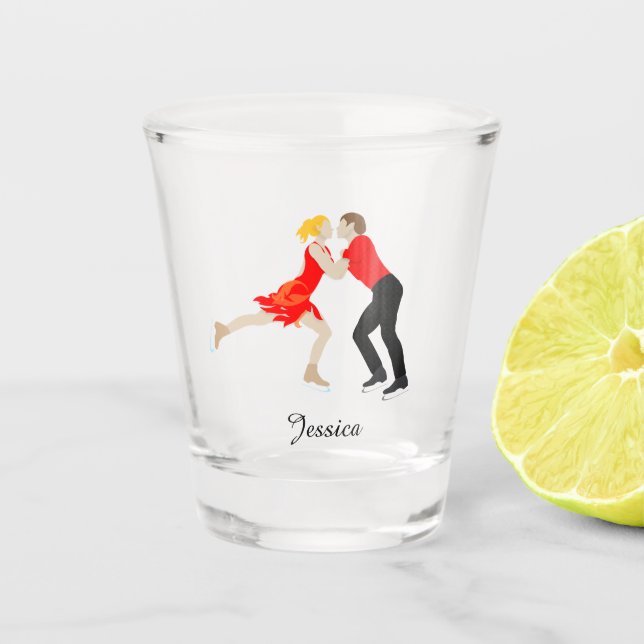 Copo De Shot Patinação de Figura (Frente)