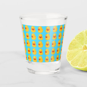 Copo De Shot Pato de borracha Vidro azul Impressão