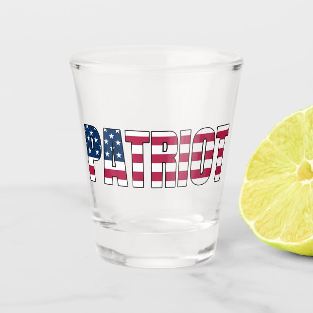 Copo De Shot Patriot Flag (Frente)