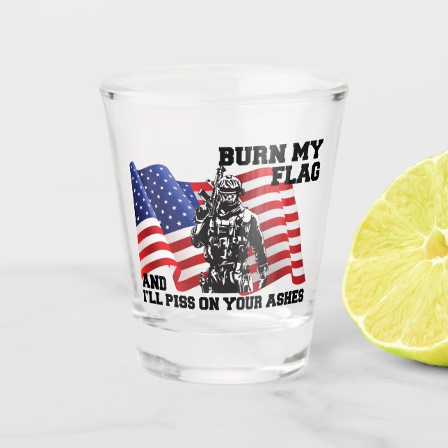 Copo De Shot Patriota Americano (Frente)