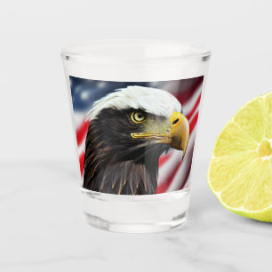 Copo De Shot Patriótico/Águia/Americano/EUA