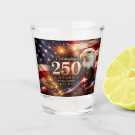 Copo de Shot Patriótico Celebrando 250 Anos