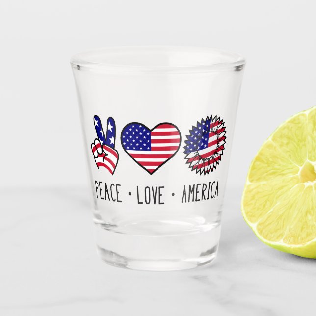 Copo De Shot Paz e Unidade Patriótica (Frente)