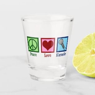 Copo De Shot Peace Love Karaoke