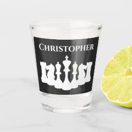 Copo De Shot Peças de Xadrez Clássicas Personalizadas King