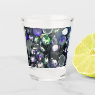 Copo De Shot Pedras de Seixos de Vidro Decorativas Pintura