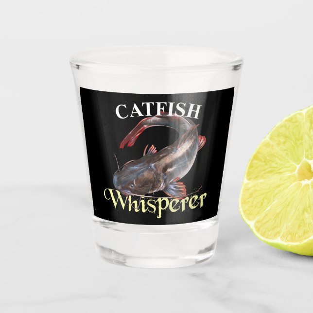 Copo De Shot Peixe-Gato Escuro (Frente)