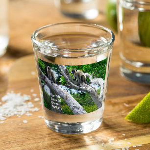 Copo De Shot Pelo Amor Dos Macacos Verdes Que Atiraram Vidro