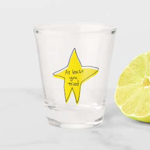 Copo De Shot Pelo Menos Você Tentou - Estrela Amarela