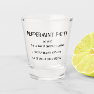 Copo De Shot Peppermint Vidro de novidade da Patty