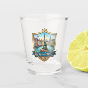 Copo De Shot Pequena Sereia Copenhague Dinamarca
