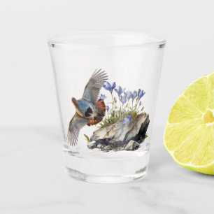 Copo De Shot Perdiz Chukar ,Arte