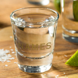 Copo De Shot Personalizado Com Sobrenome ou Apelido Neles