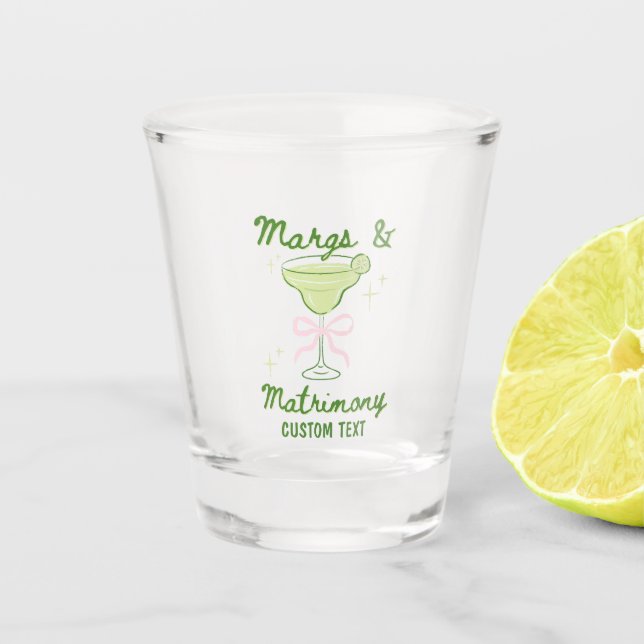 Copo de Shot Personalizado Margs & Matrimônio (Frente)