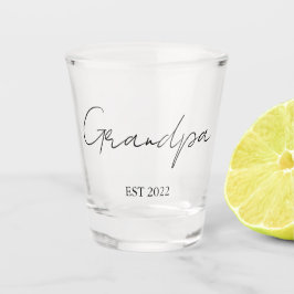 Copo De Shot Personalizado "Vovô Est. [Ano]" Vidro Shot