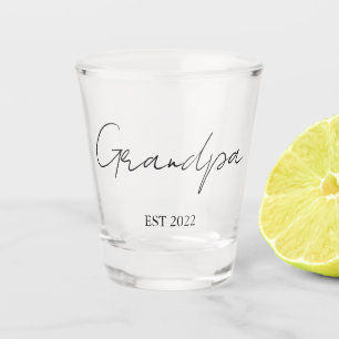 Copo De Shot Personalizado "Vovô Est. [Ano]" Vidro Shot