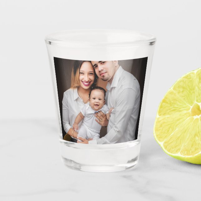 Copo De Shot Personalized Family Photo Custom (Frente)