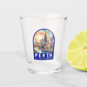 Copo De Shot Perth Austrália - Viagem Art Vintage