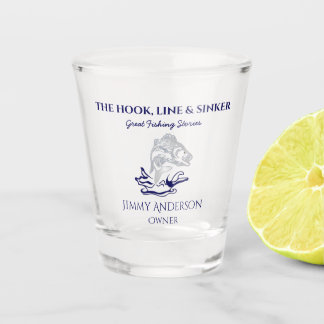 Copo De Shot Pesca Pesca Pescador Drinkware