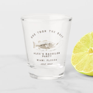Copo De Shot Pescador Engraçado Festa de Solteiro Personalizada