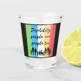 Copo De Shot pessoas de incapacidade também são pessoas