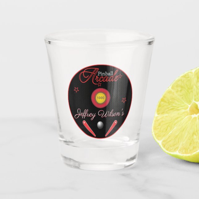 Copo De Shot Pinball Arcade Drinkware (Frente)