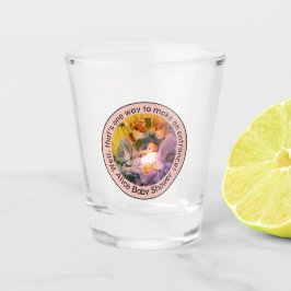Copo De Shot Pink Cesarean Birth Personalized Baby Shower Gift 