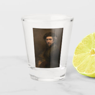 Copo De Shot Pintor Holandês Rembrandt Artista Mestre da Idade