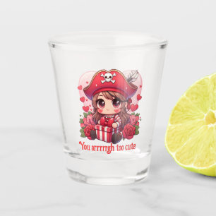 Copo De Shot Pirata de Dia de os namorados