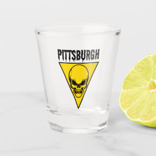 Copo De Shot Pittsburgh Skull