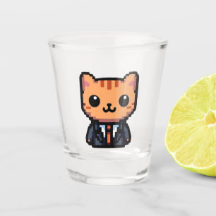 Copo De Shot Pixel Purrfection Cat