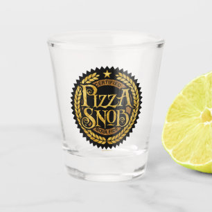 Copo De Shot Pizza Snob - amante de pizza engraçado